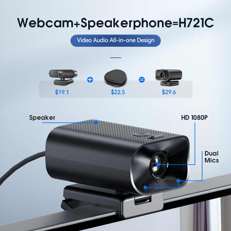 webcam with speaker and microphone H721C