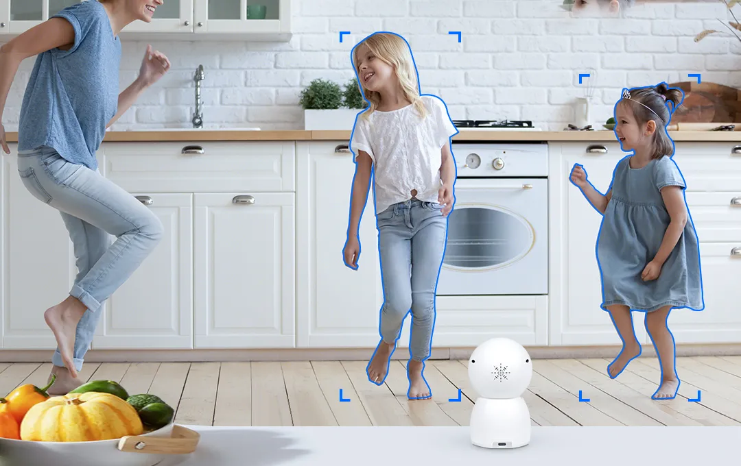 wifi camera P100A also can be a baby monitor with human body detection