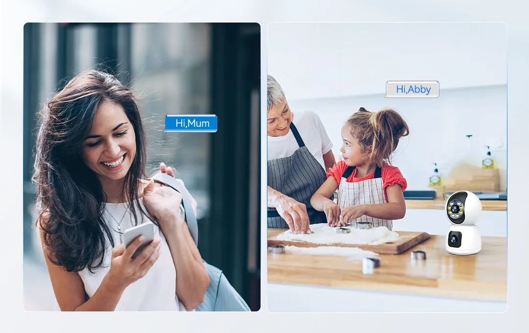 wifi camera P100A for mothers communciate with their kids remotely