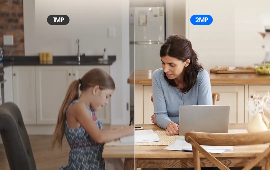 wifi camera P214 has 2mp clarity instead of 1mp