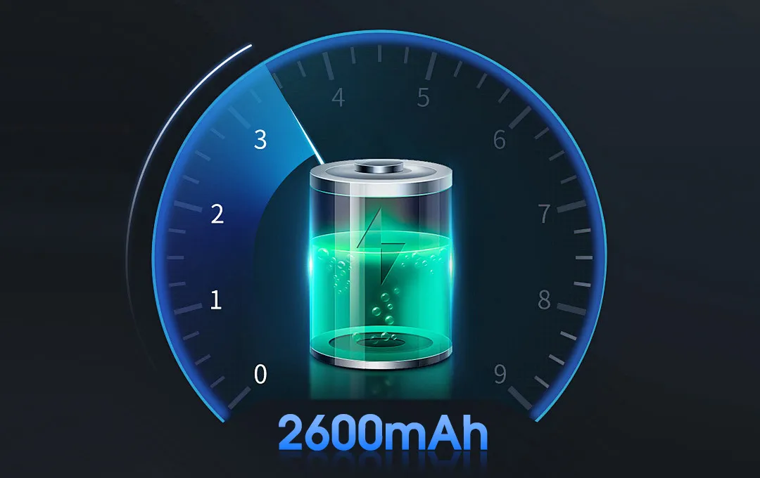 wifi camera P214 has 2600mAh battery capacity