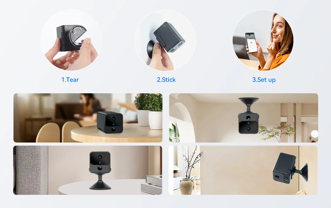 wifi camera P214 easy setup to stick everywhere