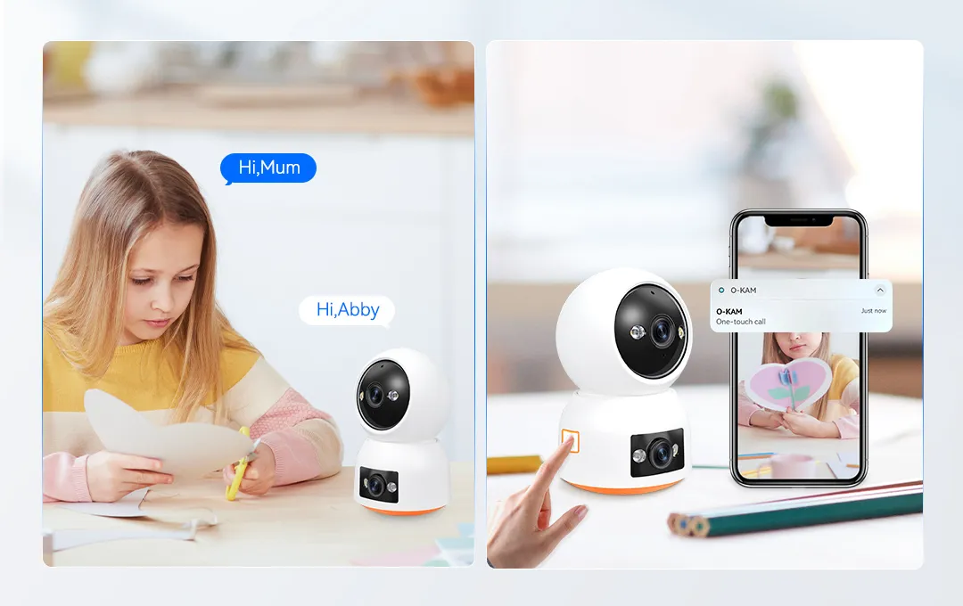 wifi camera P221A check kids remotely by APP O-KAM