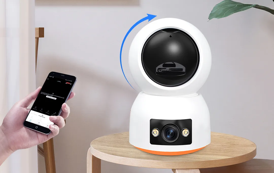 wifi camera P221A can be rotated to block image to protect privacy