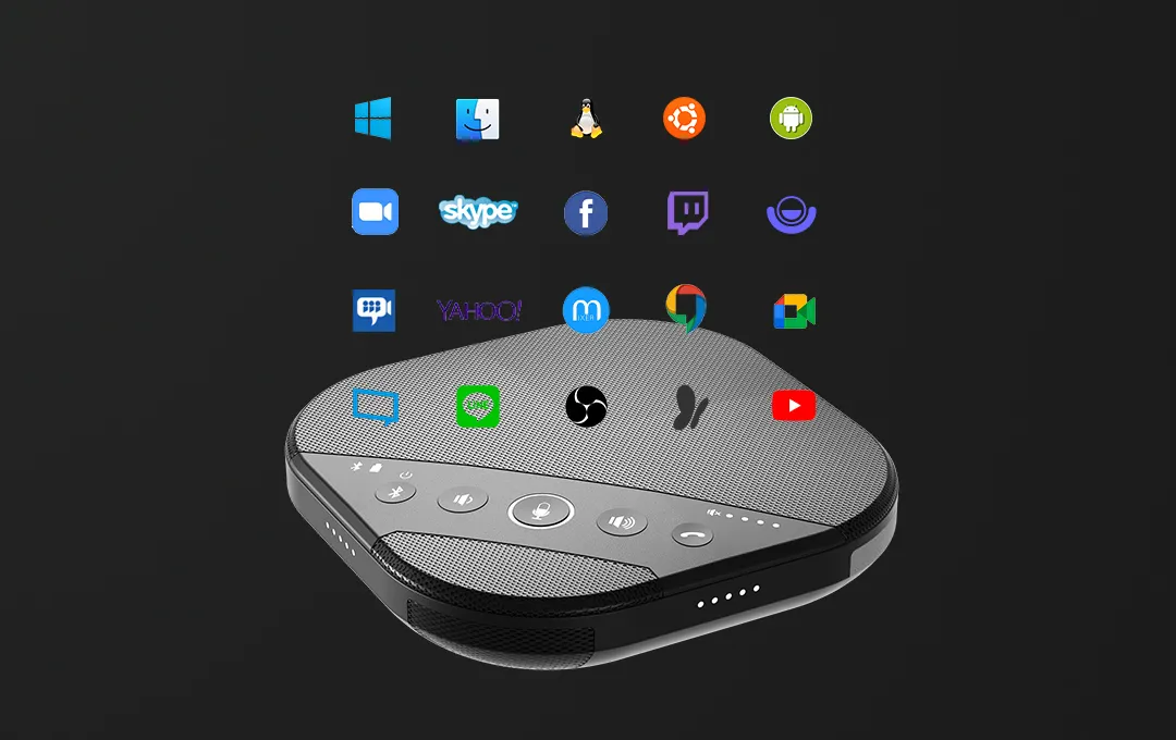 speakerphone m09 support almost every video call software in the market
