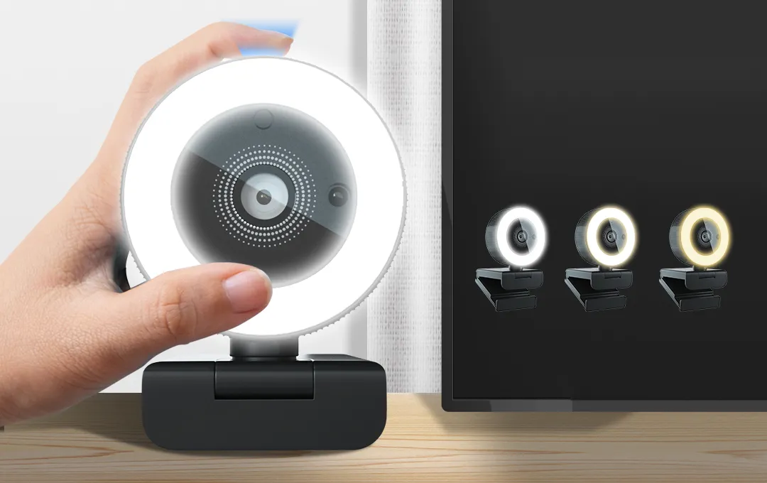 touching button on the camera h200 can adjust brightness stepless by long touch