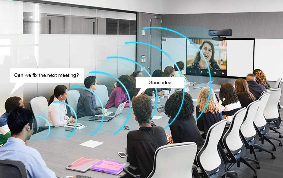 H720C video meeting webcam with loud 3W speaker for clear audio effect in conference