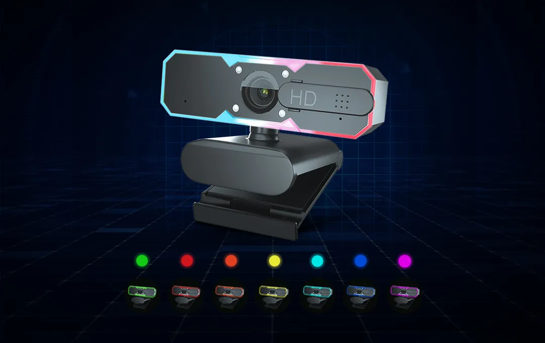 RGB 7 color light make camera h782 looking fancy