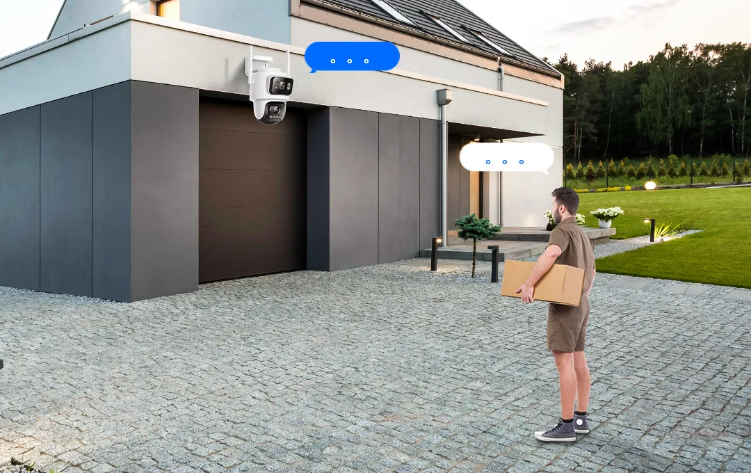 Two-way communication allows real-time communication with couriers